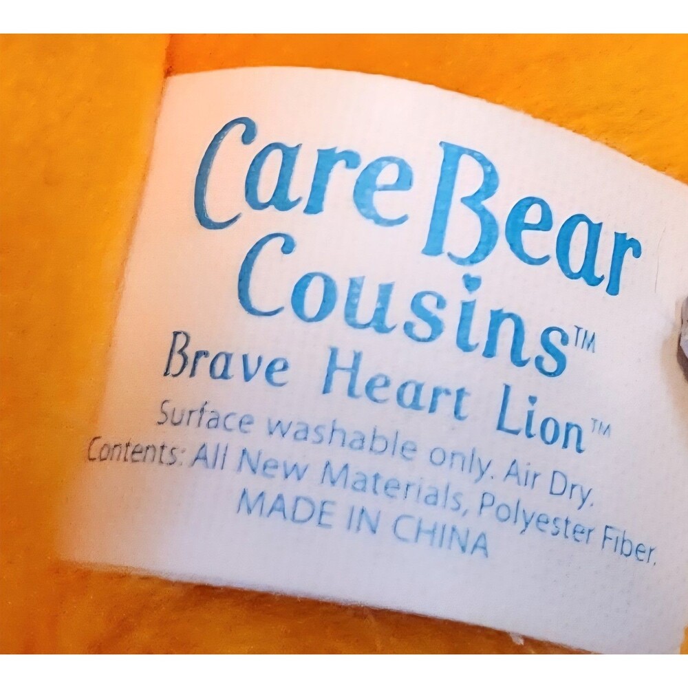VTG CARE BEAR COUSINS BRAVE HEART LION PLUSH - Picture 7 of 7